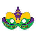 Digital Printed Mardi Gras Mask w/ Elastic Strap